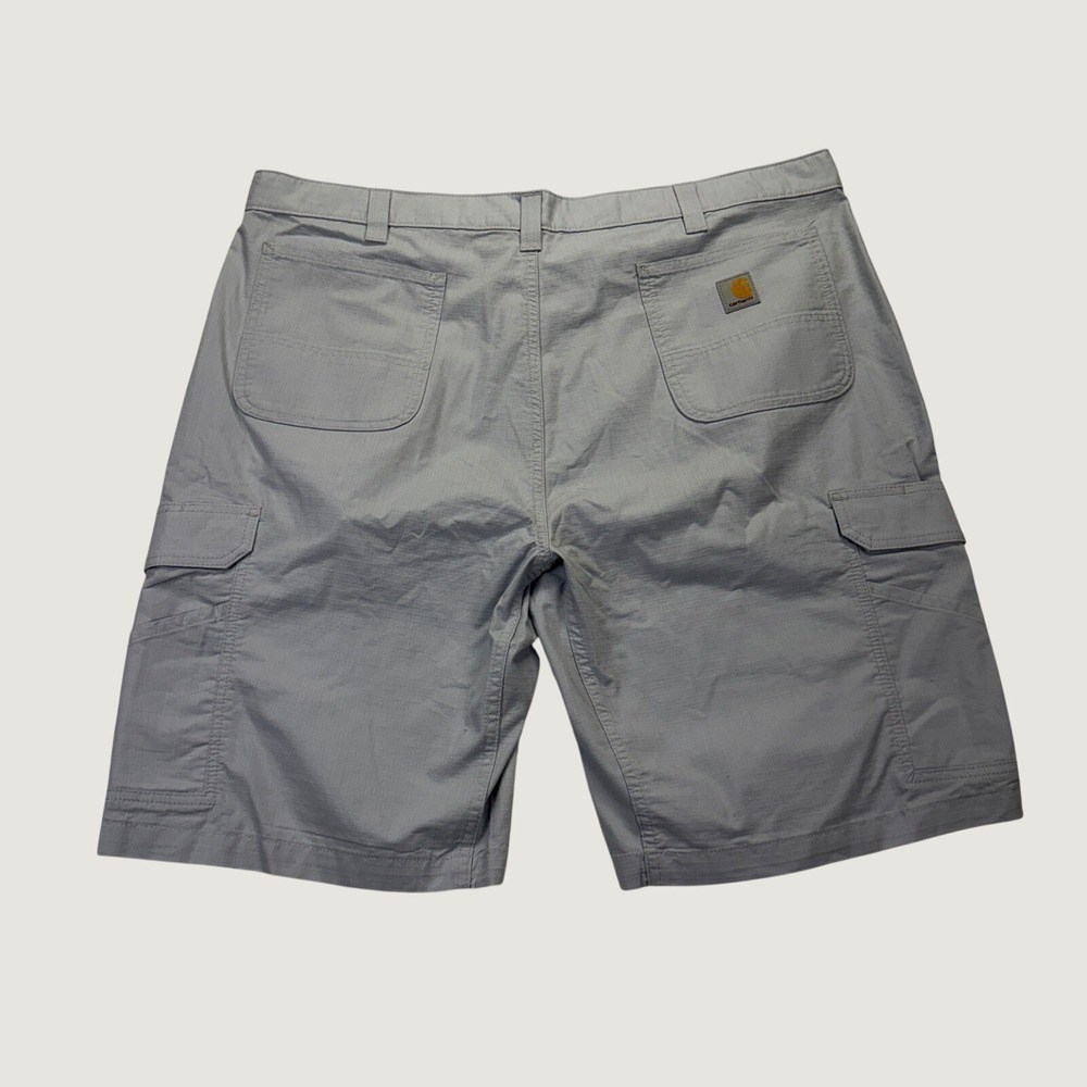 Carhartt‎ Cargo Shorts Mens 44 Gray Force Relaxed Fit Ripstop Workwear Cargo